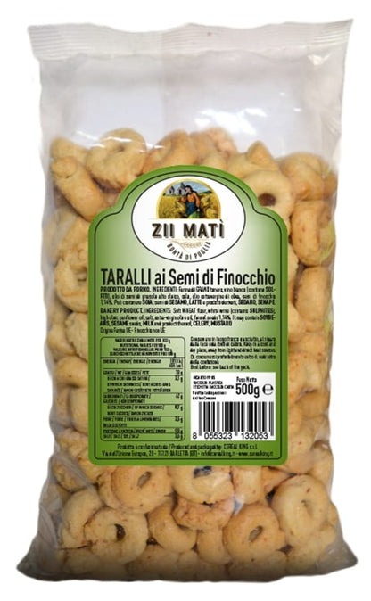 Tarallini - Fenouil 500 gr.